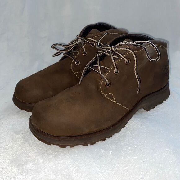 Timberland Smart Comfort Brown Low Chukka Hiking Outdoor Boots - Picture 1 of 13
